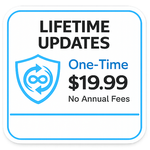 Lifetime Updates One-Time Payment